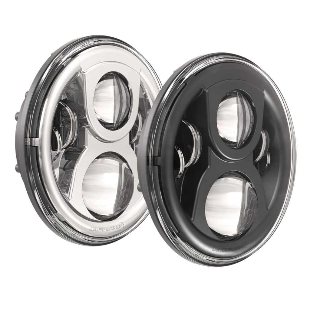 J.W. Speaker 7" Round Dual Burn LED Headlights