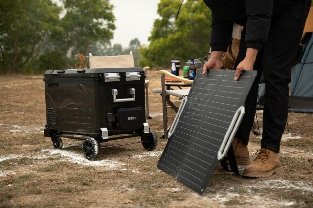 ICECO fridge in camp